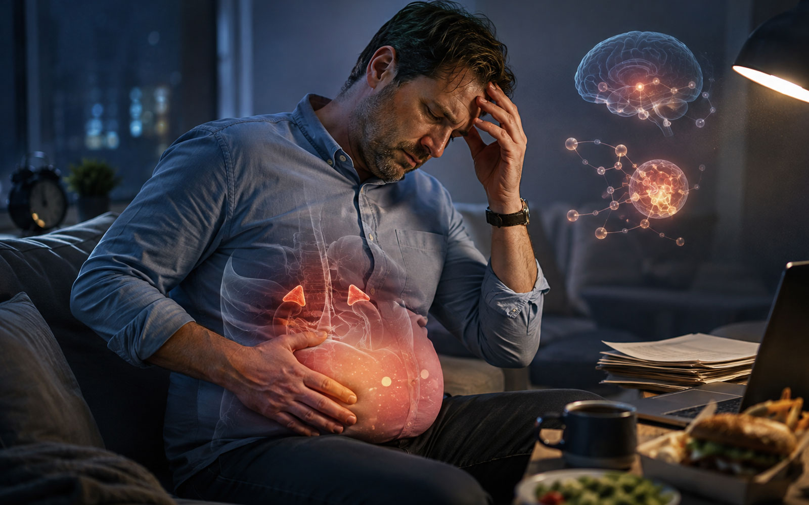 کورتیزول و استرس چگونه باعث بزرگ شدن شکم میشوند؟